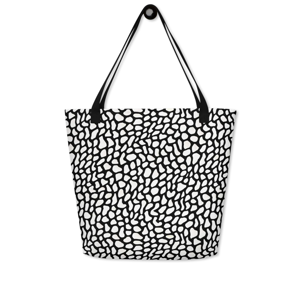 Inkblot Harmony on Large Tote Bag W/ Pocket — Front
