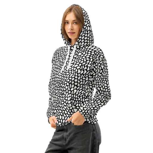 Inkblot Harmony on a Cotton Hoodie