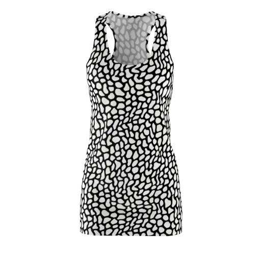 Inkblot Harmony on a Racerback Dress