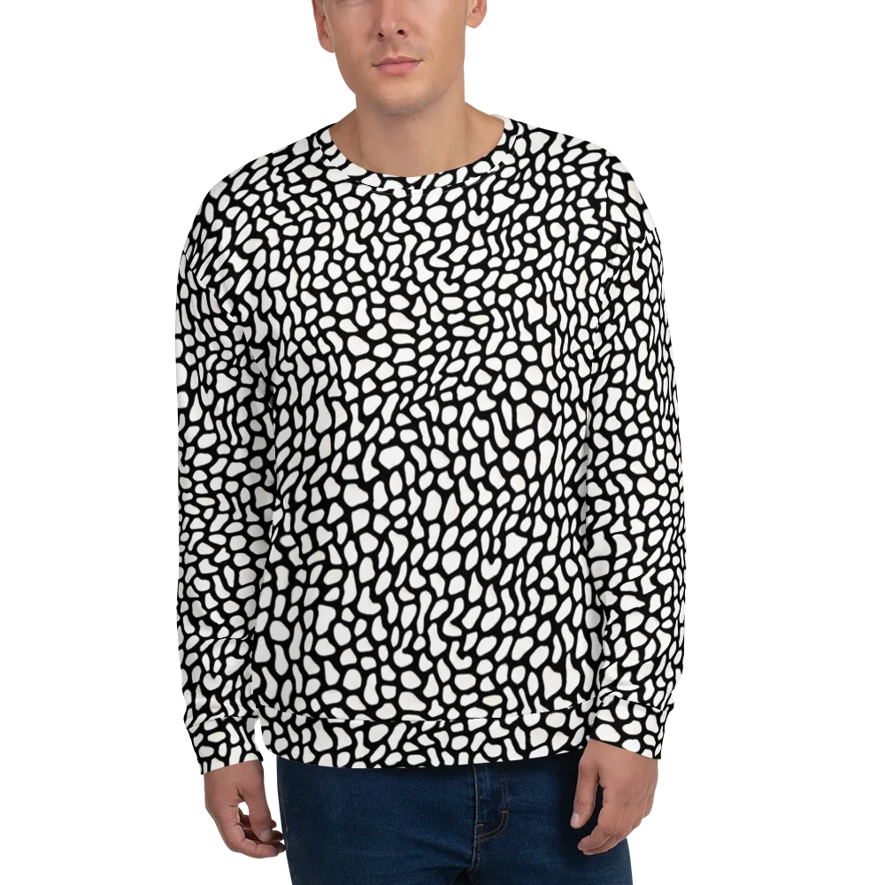 Inkblot Harmony on Sweatshirt — Front