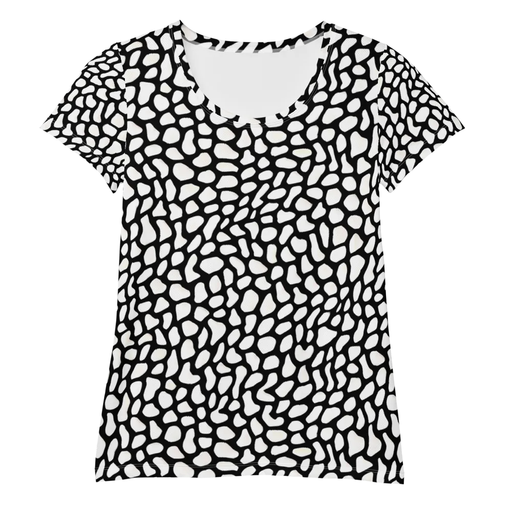 Inkblot Harmony on Women's Athletic T-Shirt — Front