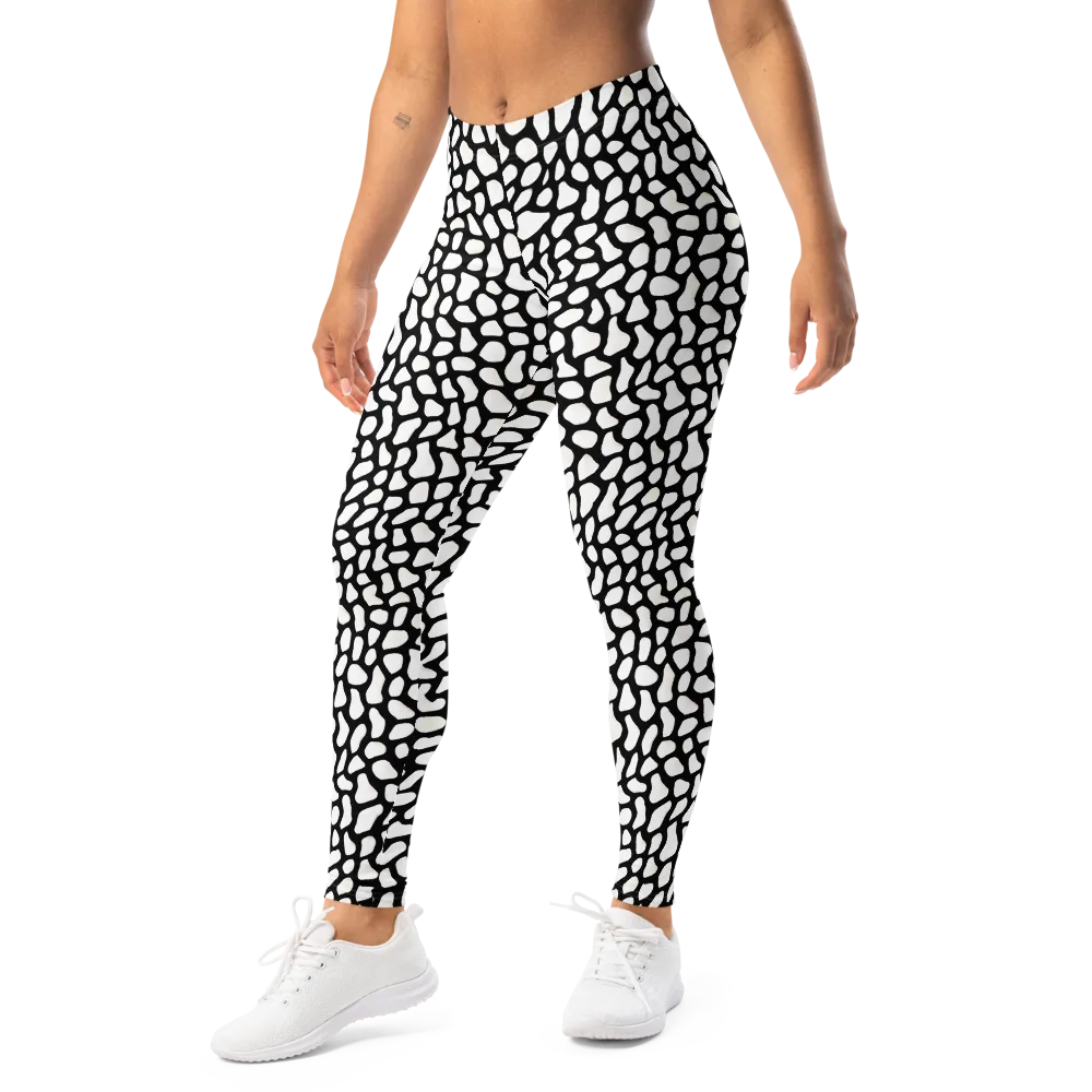 Inkblot Harmony on Leggings — Left Front