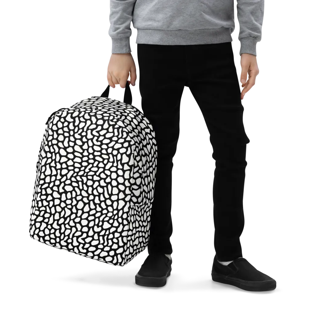Inkblot Harmony on Minimalist Backpack — Zoomed-in