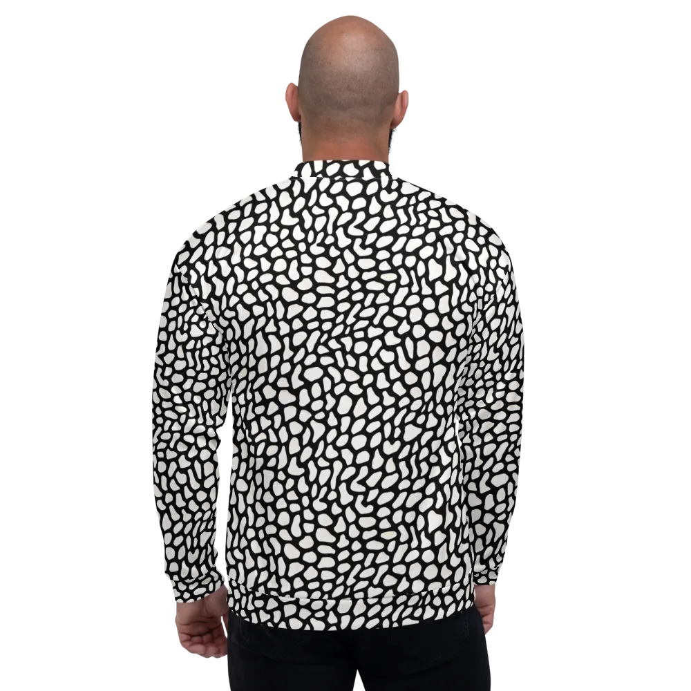 Inkblot Harmony on Bomber Jacket — Back