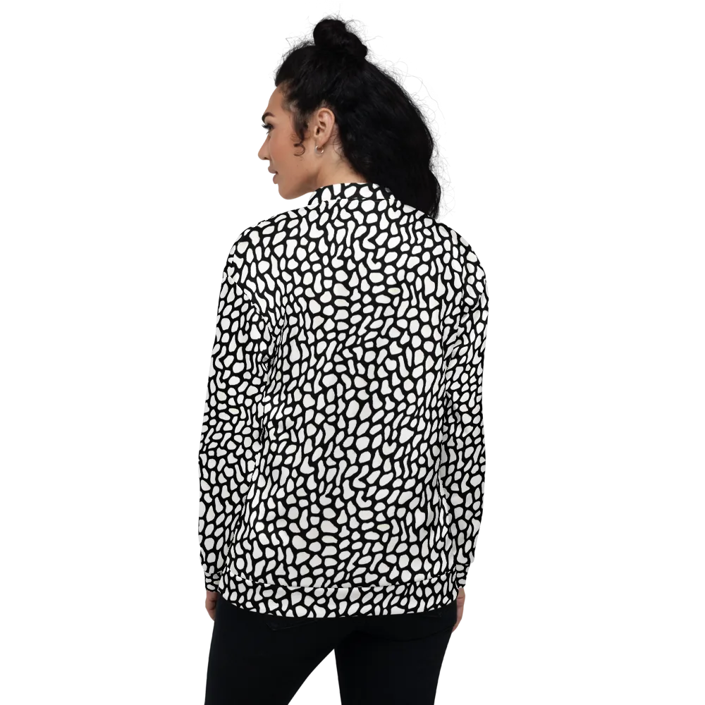 Inkblot Harmony on Bomber Jacket — Back