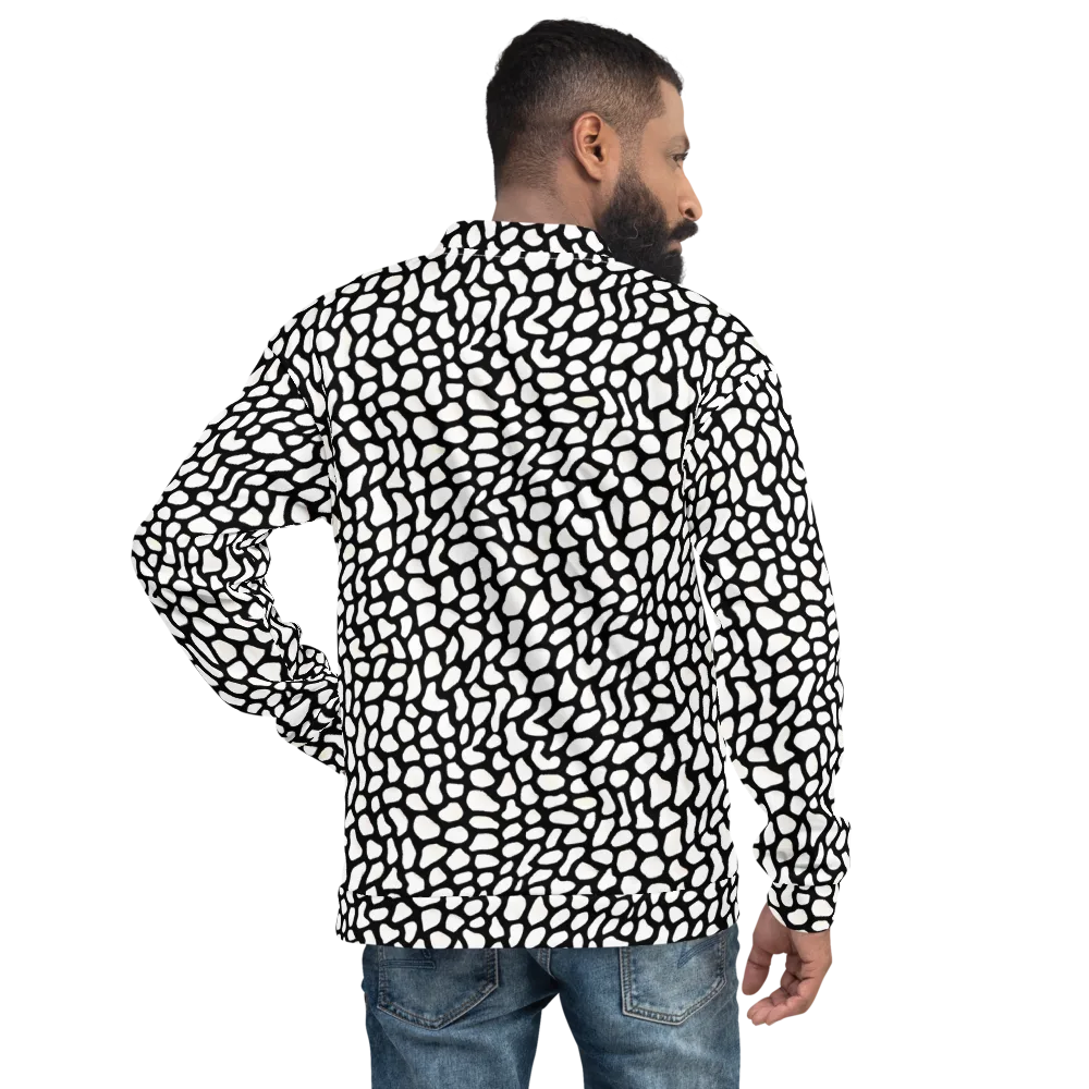 Inkblot Harmony on Bomber Jacket — Back