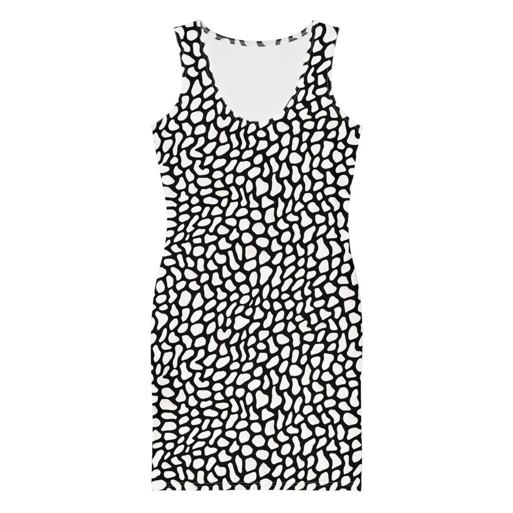 Inkblot Harmony on Bodycon Dress — Front