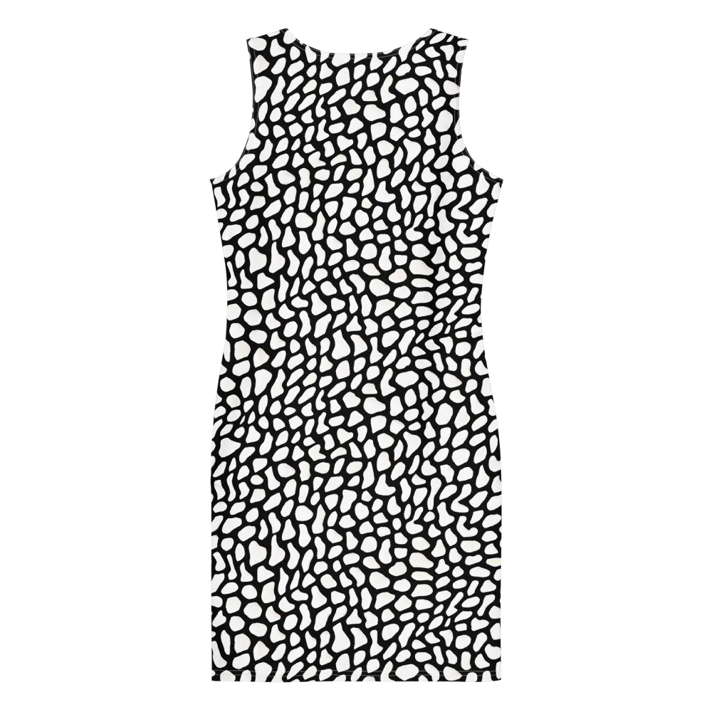 Inkblot Harmony on Bodycon Dress — Back