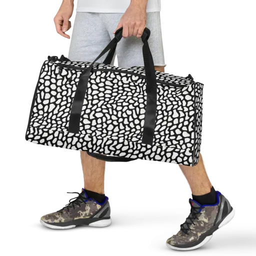 Inkblot Harmony on a Duffle Bag