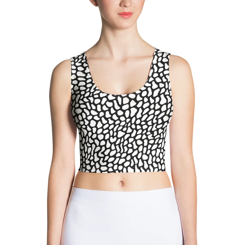 Inkblot Harmony on Crop Top — Front