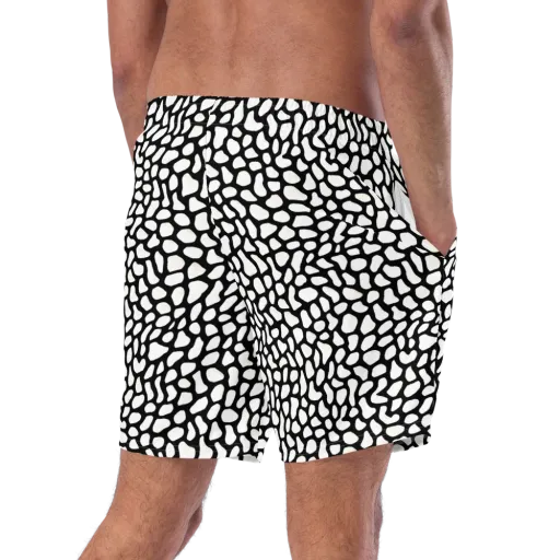 Inkblot Harmony on a Swim Trunks