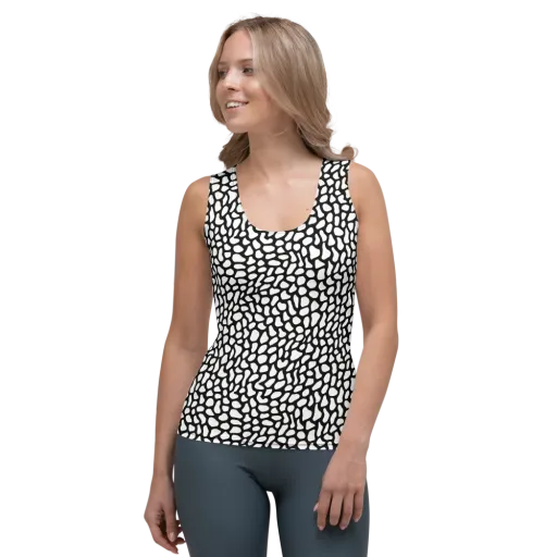 Inkblot Harmony on a Women's Tank Top