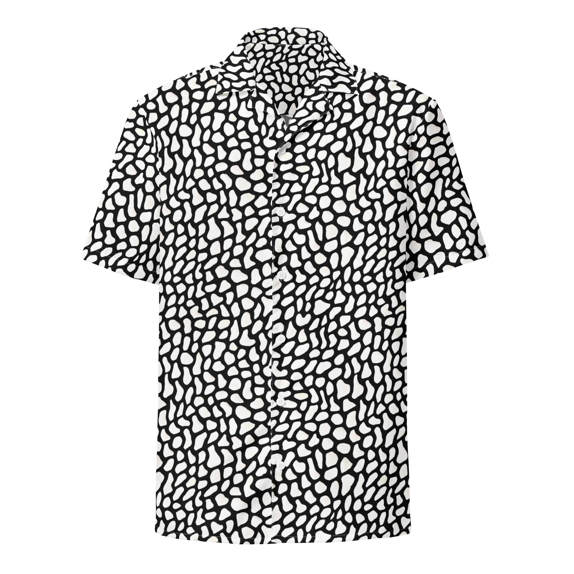 Inkblot Harmony on Button Shirt — Front