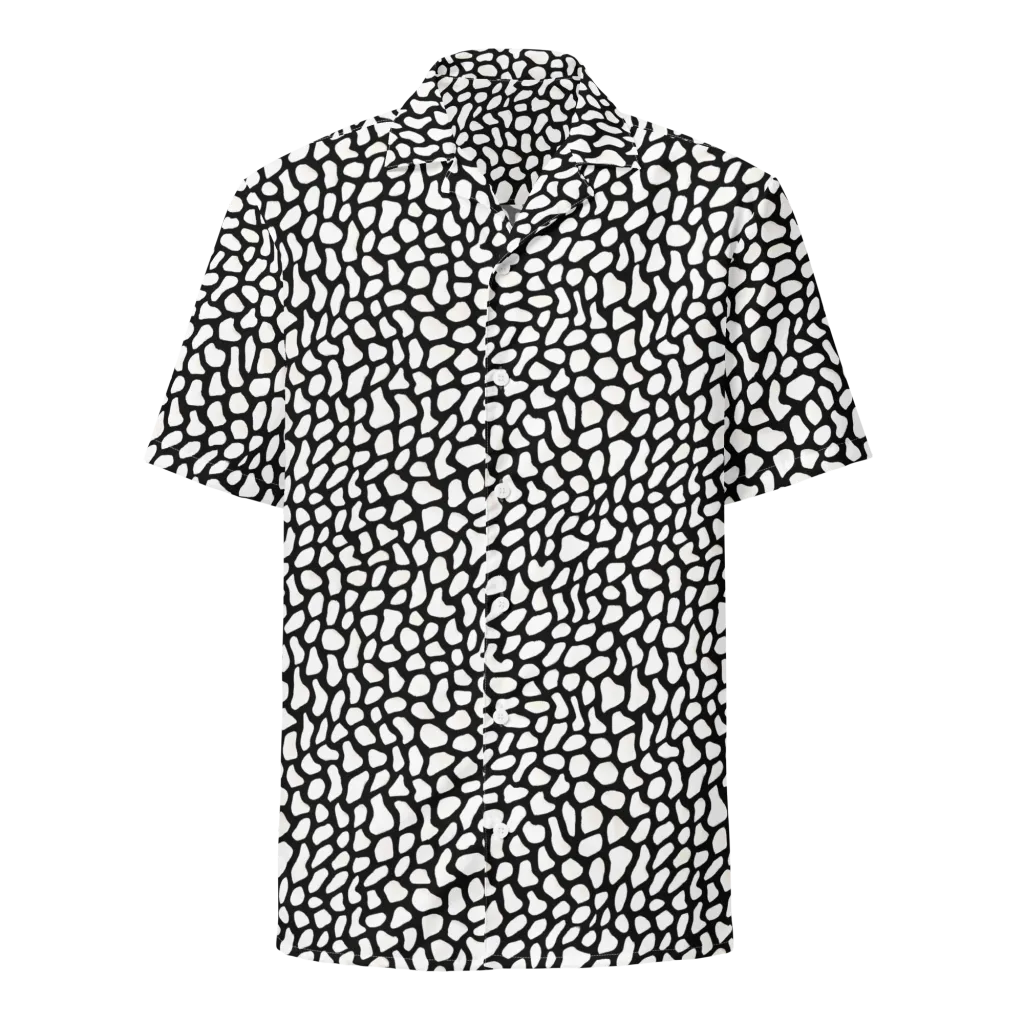 Inkblot Harmony on Button Shirt — Front