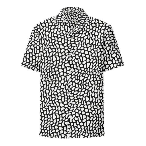 Inkblot Harmony on a Button Shirt