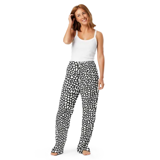 Inkblot Harmony on a Women's Pajama Pants