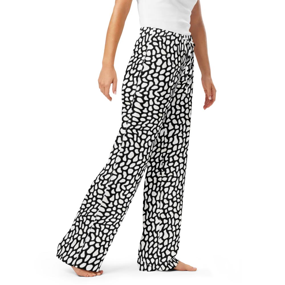 Inkblot Harmony on Women's Pajama Pants — Right Front