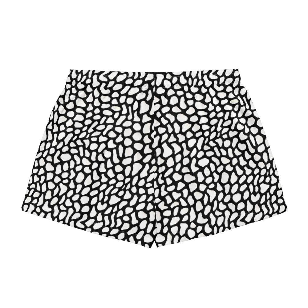 Inkblot Harmony on Women's Pajama Shorts — Back