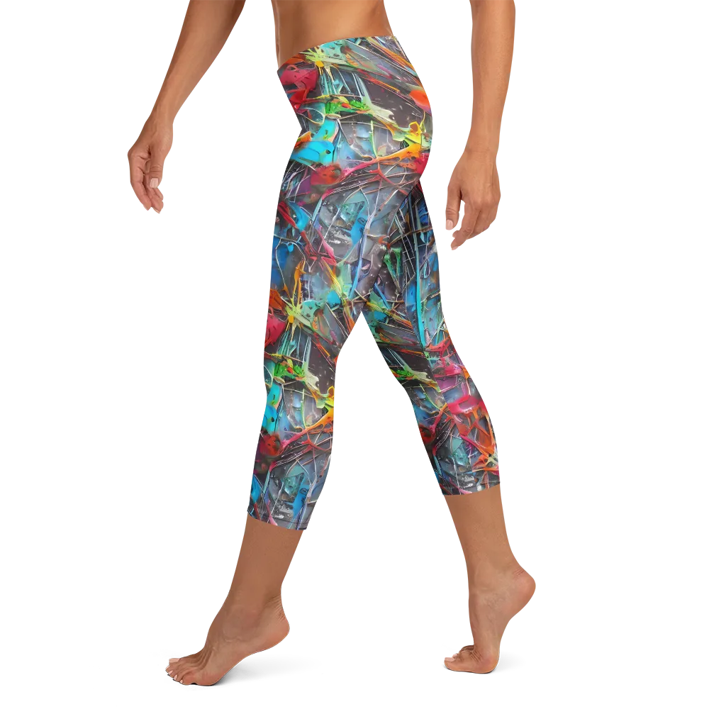 Junkyard Jewel on Capri Leggings — Left