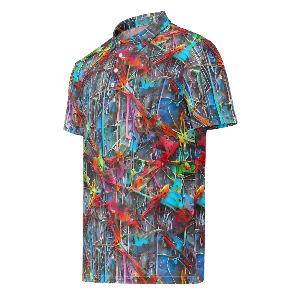 Junkyard Jewel on Men's Slim Fit Polo Shirt — Left Front