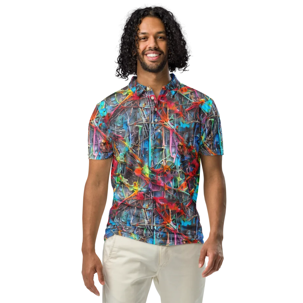 Junkyard Jewel on Men's Slim Fit Polo Shirt — Front