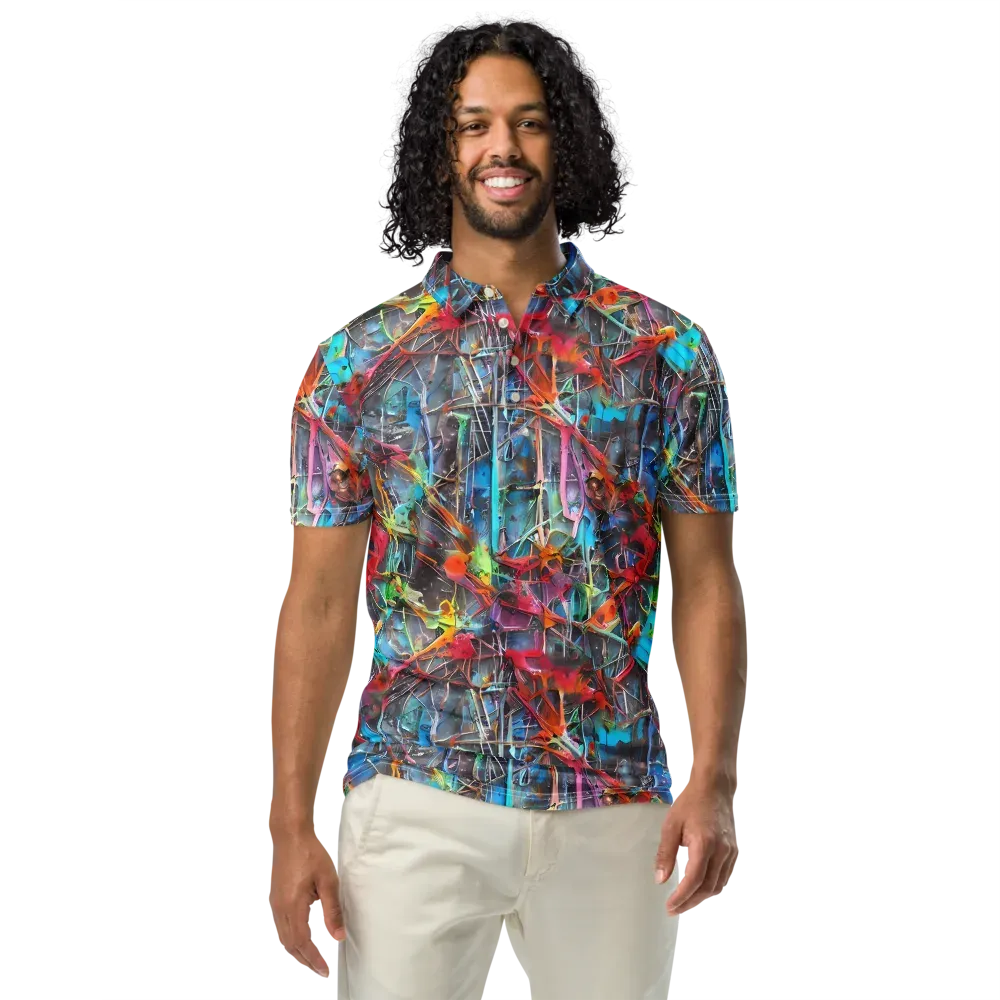 Junkyard Jewel on Men's Slim Fit Polo Shirt — Front