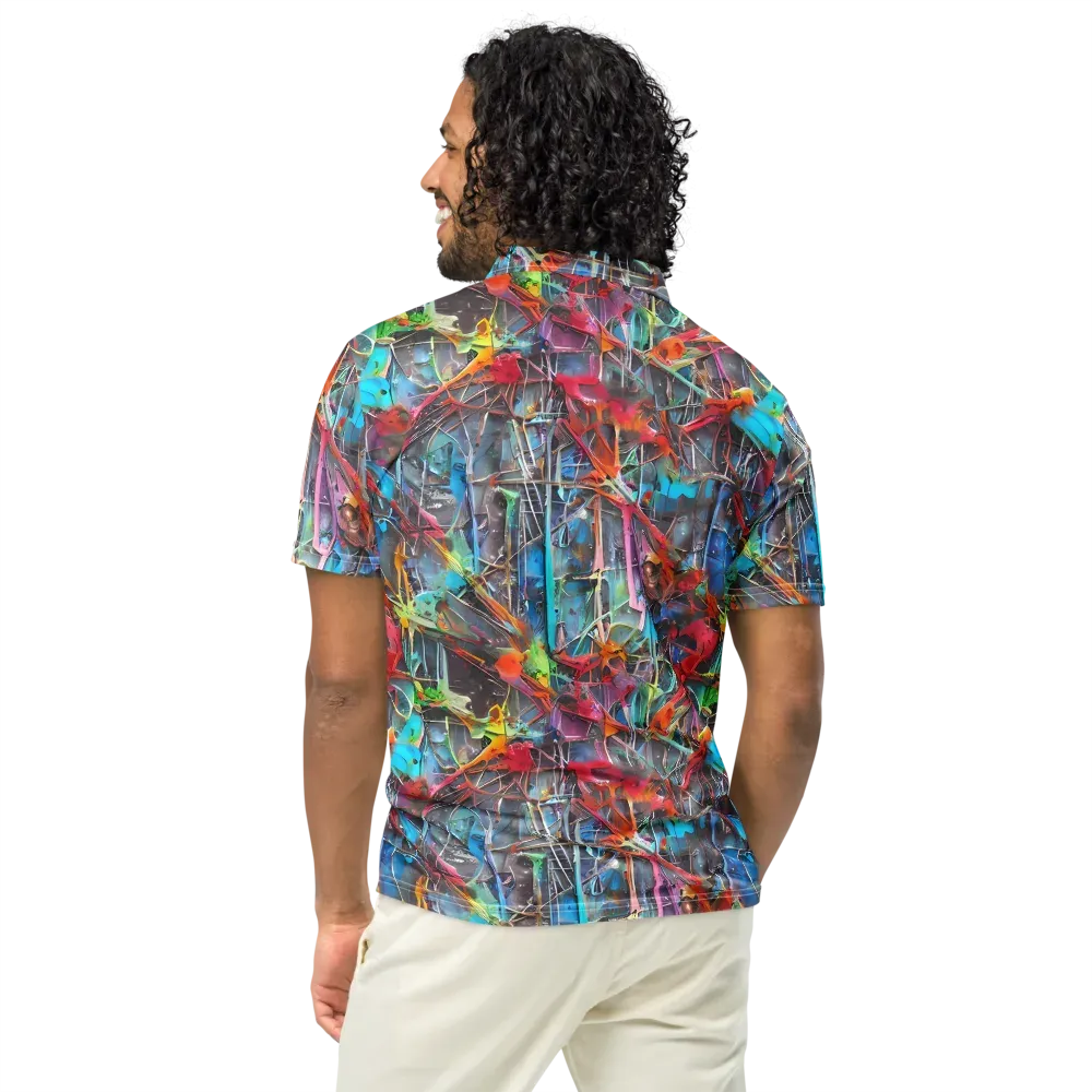 Junkyard Jewel on Men's Slim Fit Polo Shirt — Back