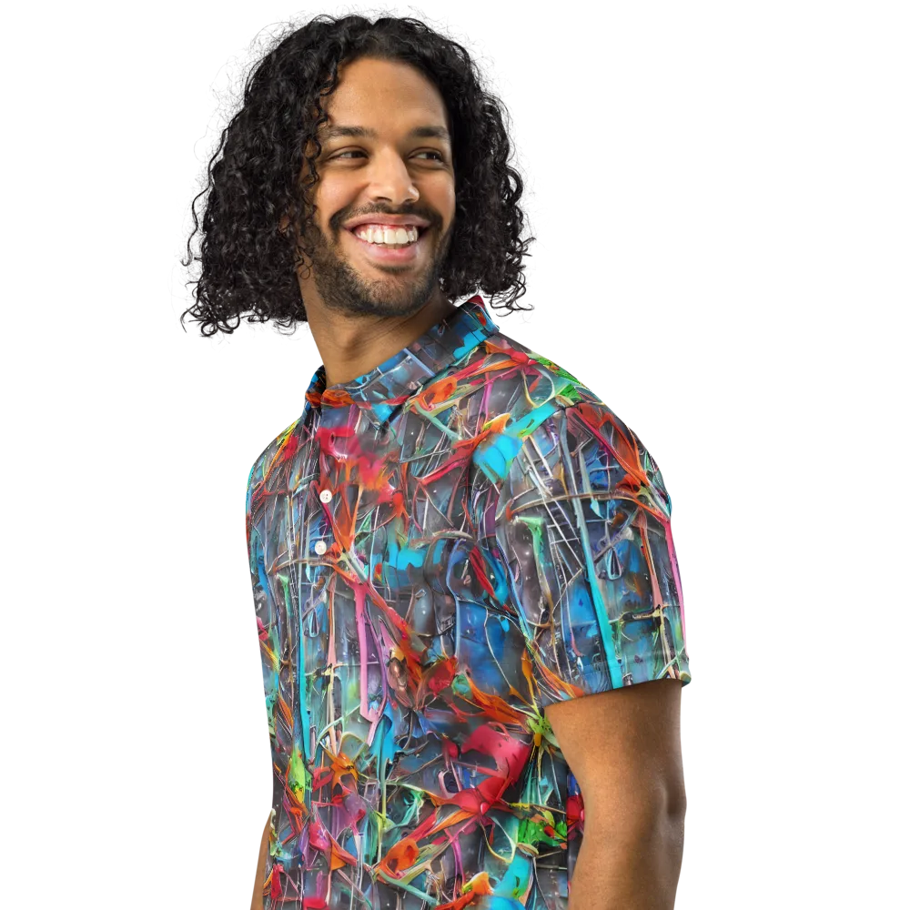 Junkyard Jewel on Men's Slim Fit Polo Shirt — Left Front