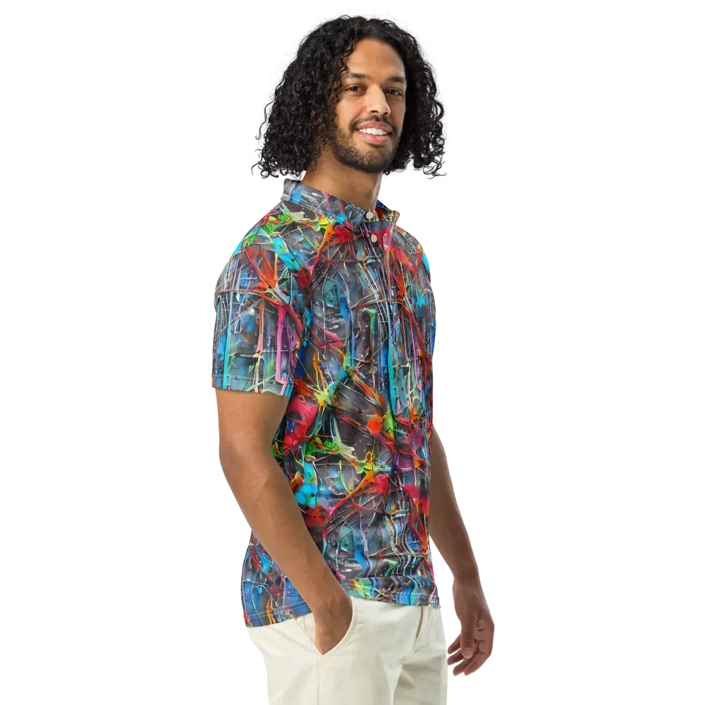 Junkyard Jewel on Men's Slim Fit Polo Shirt — Right Front