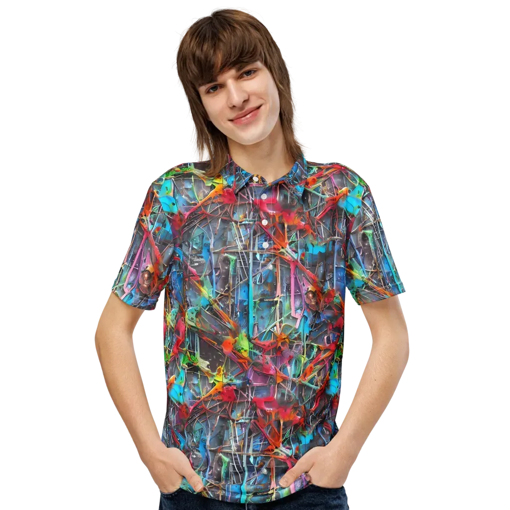 Junkyard Jewel on Men's Slim Fit Polo Shirt — Front