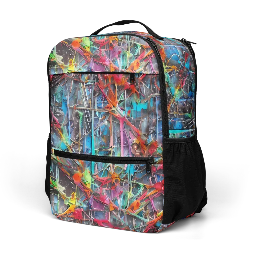 Junkyard Jewel on Utility Backpack — Left Front
