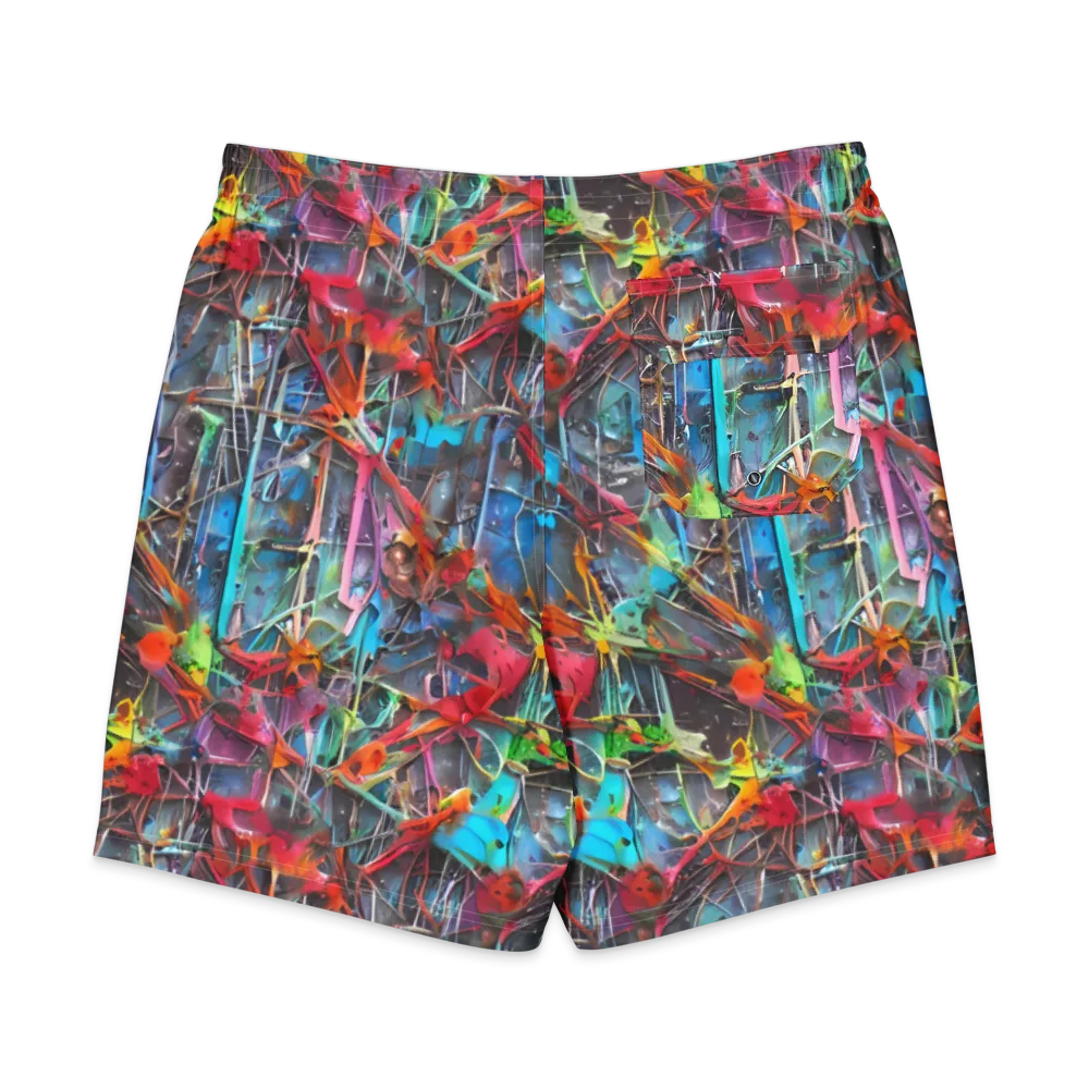 Junkyard Jewel on Men's Board Shorts — Back