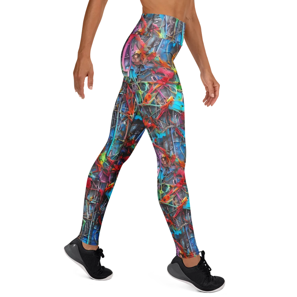 Junkyard Jewel on Yoga Leggings — Right