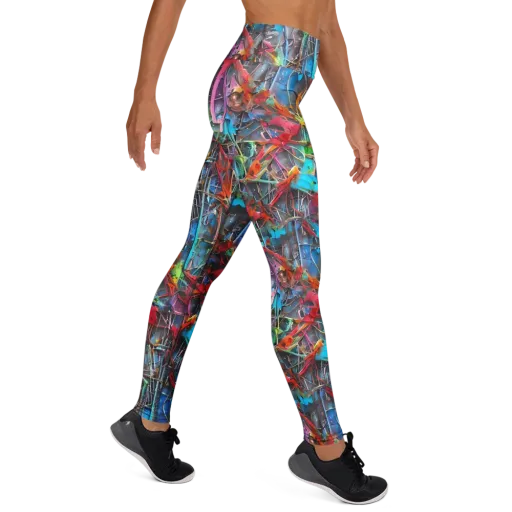 Junkyard Jewel on a Yoga Leggings