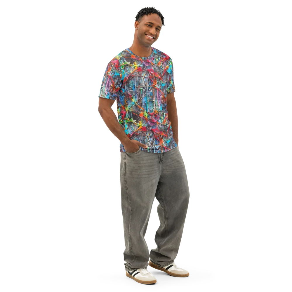 Junkyard Jewel on Men's Cotton Crew Neck T-Shirt — Right Front