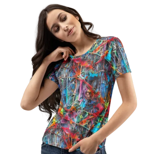 Junkyard Jewel on a Women's Crew Neck T-Shirt