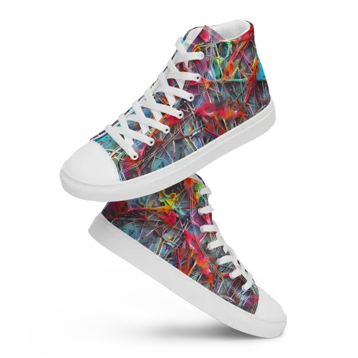 Junkyard Jewel on a Women's High Top Canvas Shoes