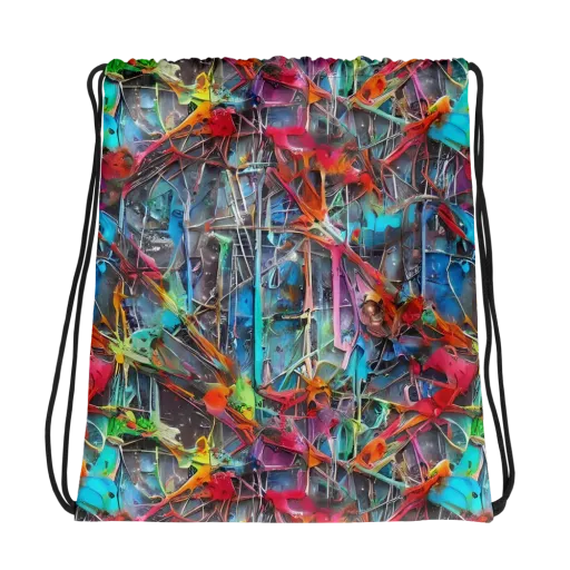 Junkyard Jewel on a Drawstring Bag