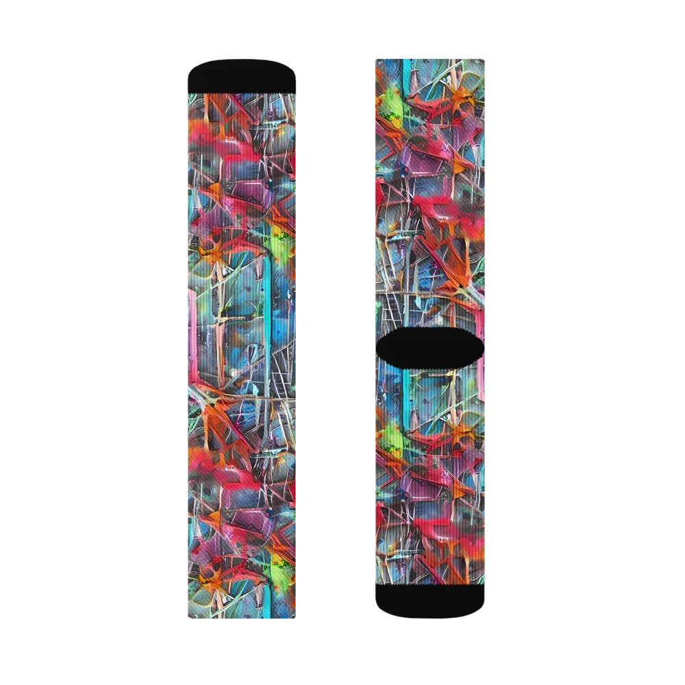 Junkyard Jewel on Socks — Right Sock