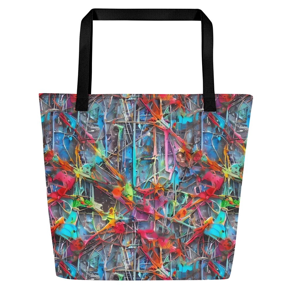 Junkyard Jewel on Large Tote Bag W/ Pocket — Front
