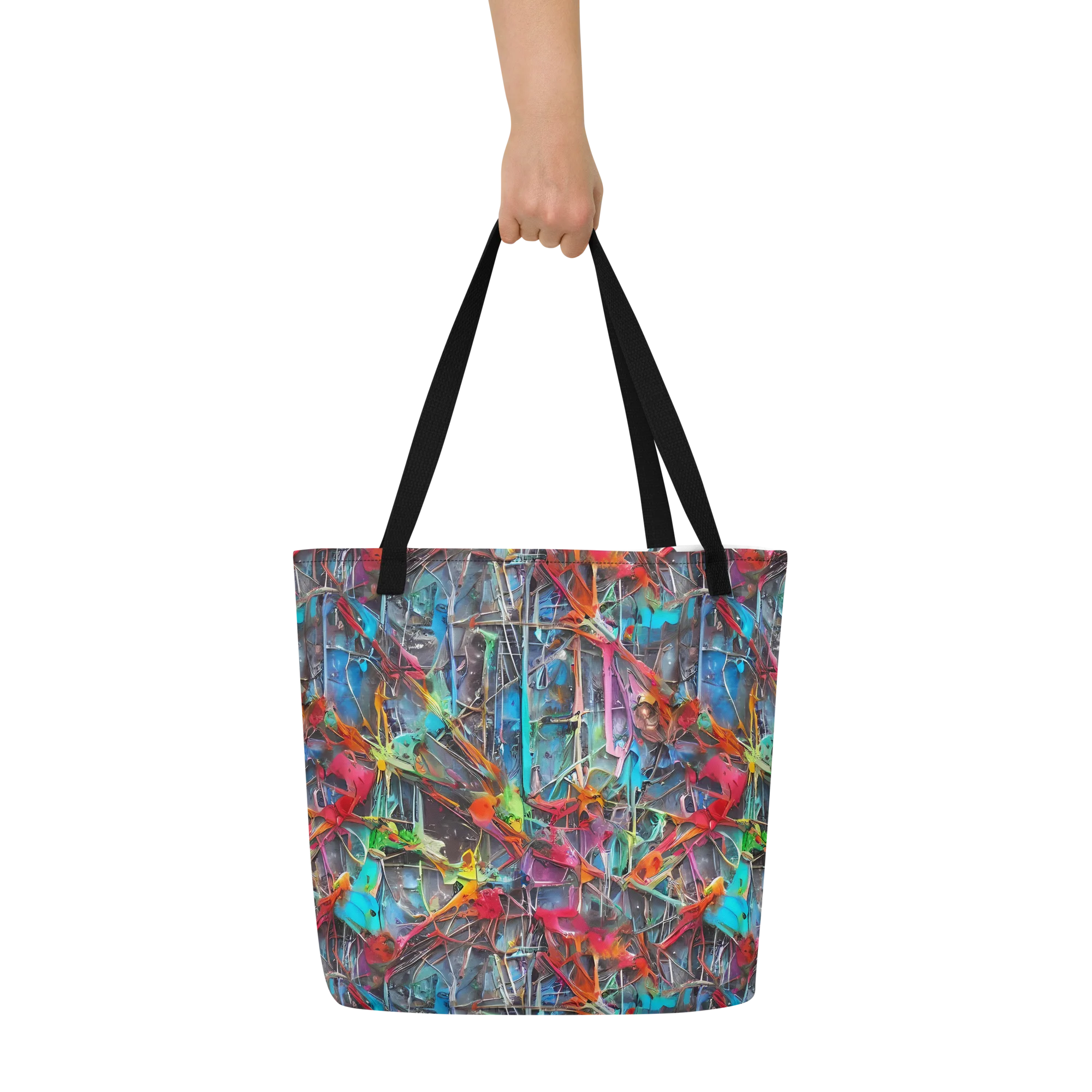 Junkyard Jewel on Large Tote Bag W/ Pocket — Front