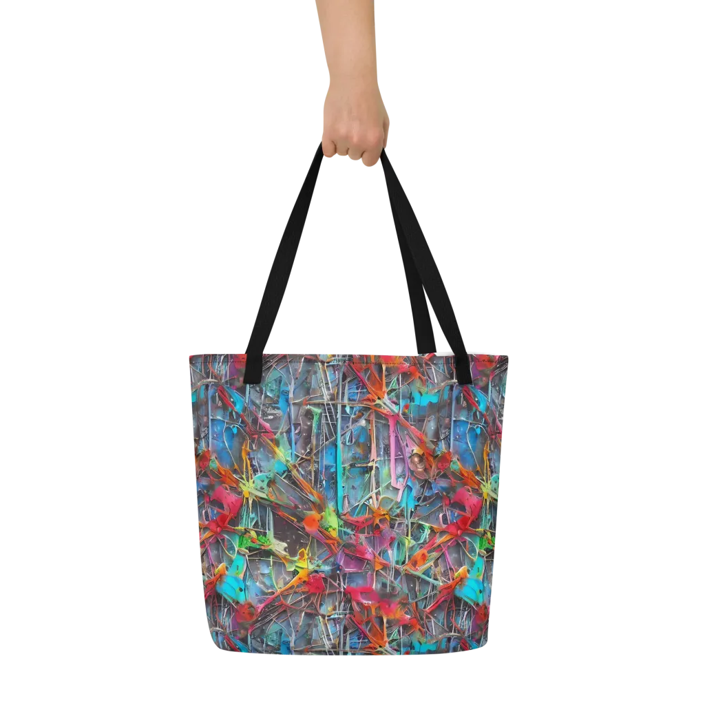 Junkyard Jewel on Large Tote Bag W/ Pocket — Front