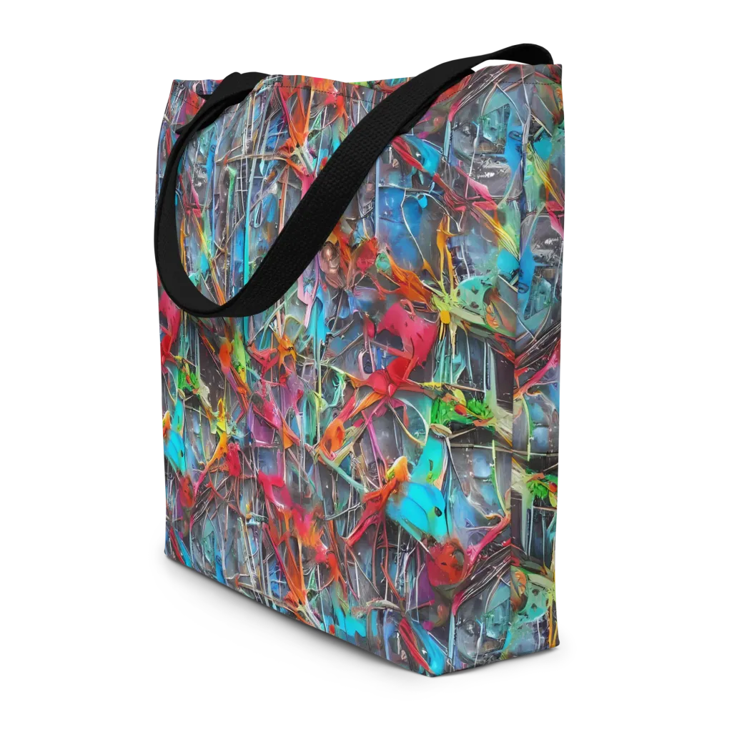 Junkyard Jewel on Large Tote Bag W/ Pocket — Front