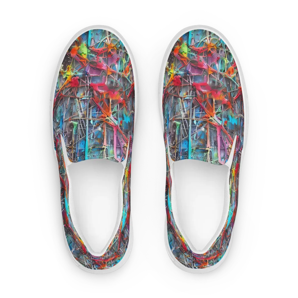 Junkyard Jewel on Women's Slip-On Canvas Shoes — Front