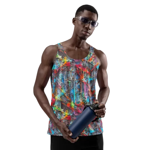 Junkyard Jewel on a Men's Tank Top