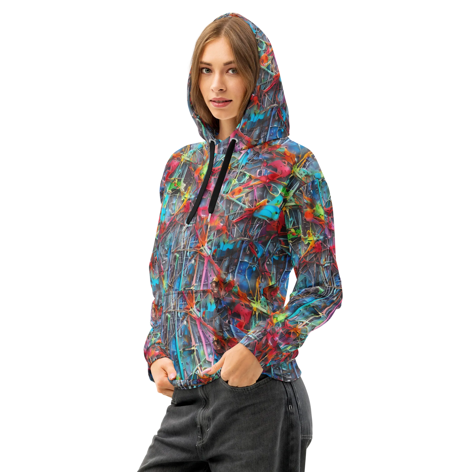 Junkyard Jewel on Cotton Hoodie — Left Front