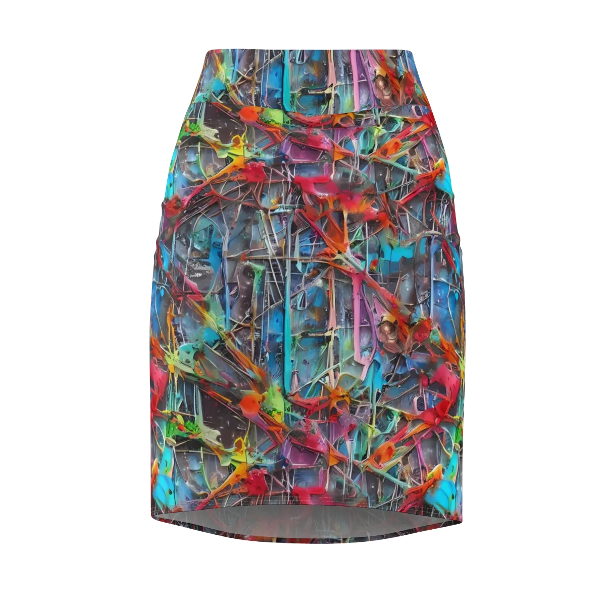 Junkyard Jewel on Pencil Skirt — Front