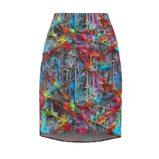 Junkyard Jewel on a Pencil Skirt