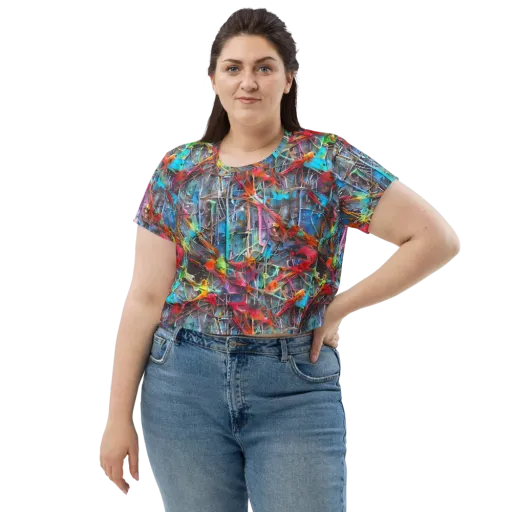 Junkyard Jewel on a Crop Tee