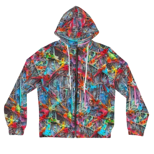 Junkyard Jewel on a Women's Full-Zip Hoodie